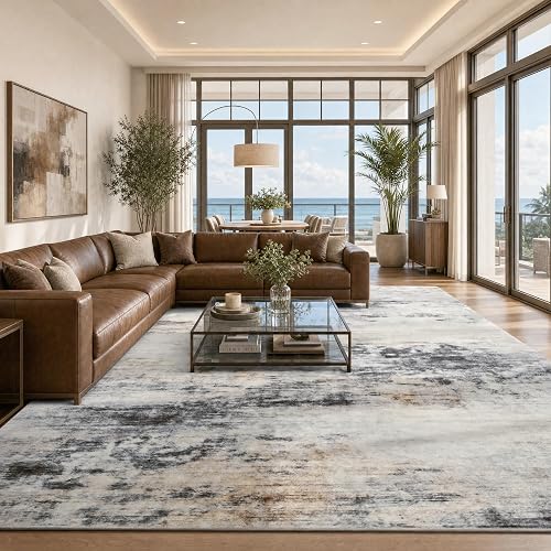 Toneed Washable 7x9 Area Rug (Non-Slip)