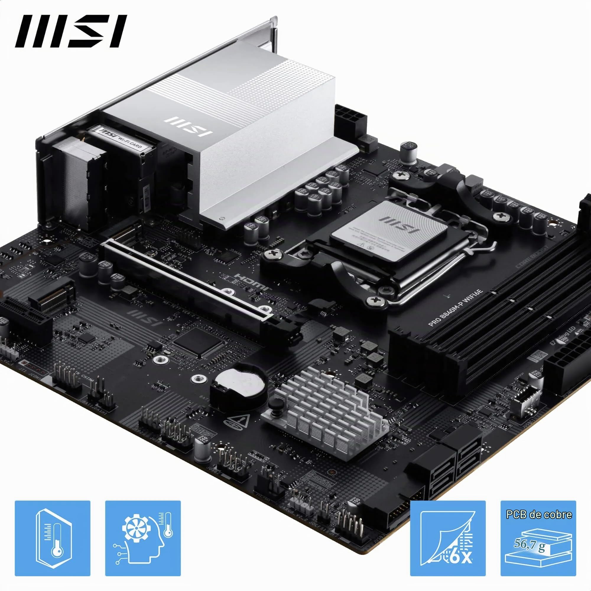MSI Pro B840M-P WIFI6E - Placa Base
