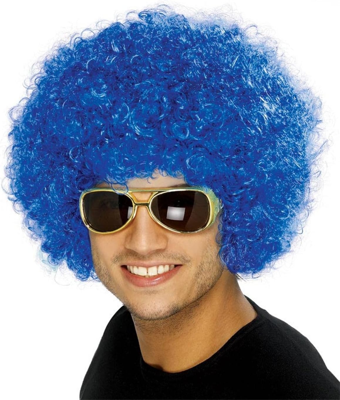 Smiffys Unisex Funky Afro Wig - Blue