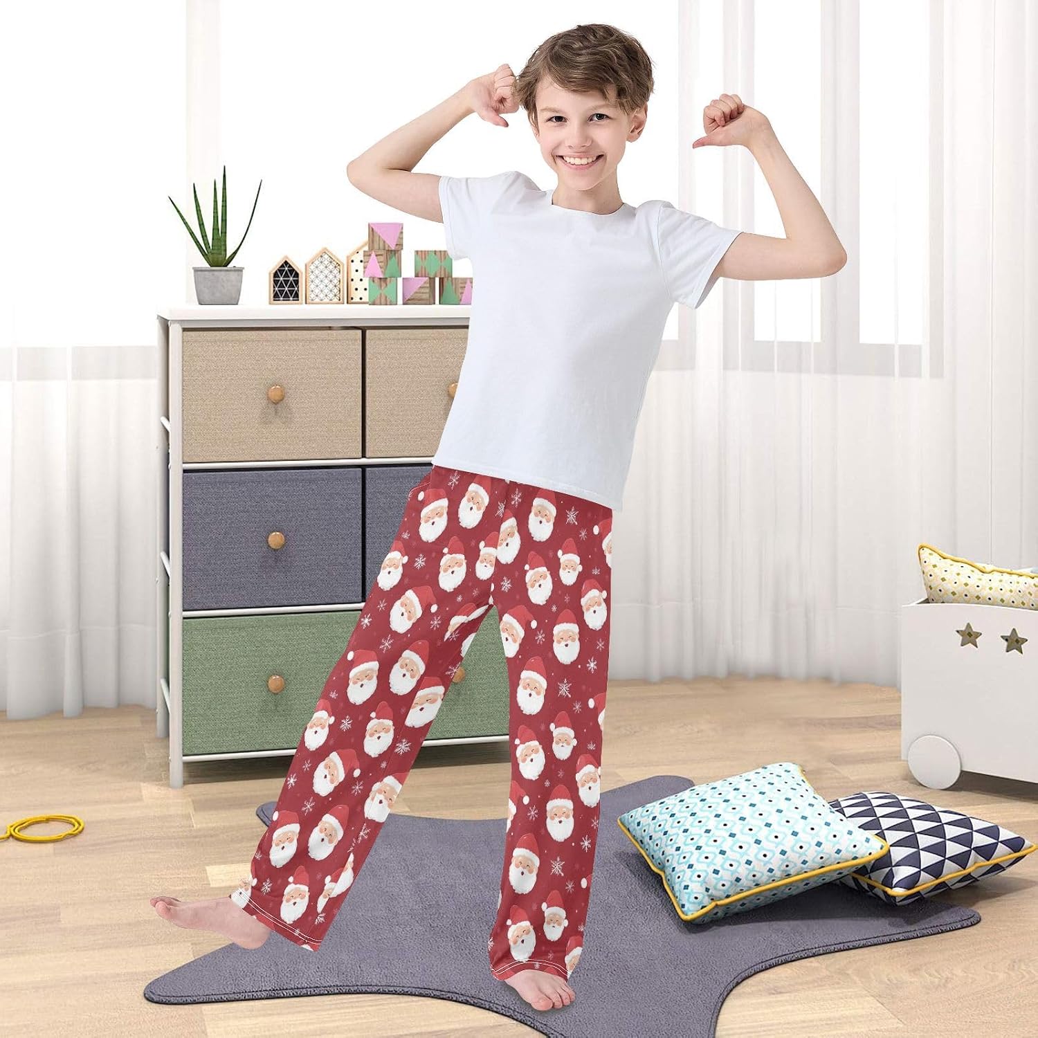 Caikeny Pajama Pants Cowgirl Boots Bows PJ Pant Pajama Bottoms Soft Sleep Pjs Lounge Pant