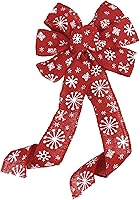 Vista 18 de Lazo de corona de cinta de arpillera natural - 10 pulgadas de ancho, colas de 18 pulgadas de largo, decoración de árbol de Navidad, casa de campo