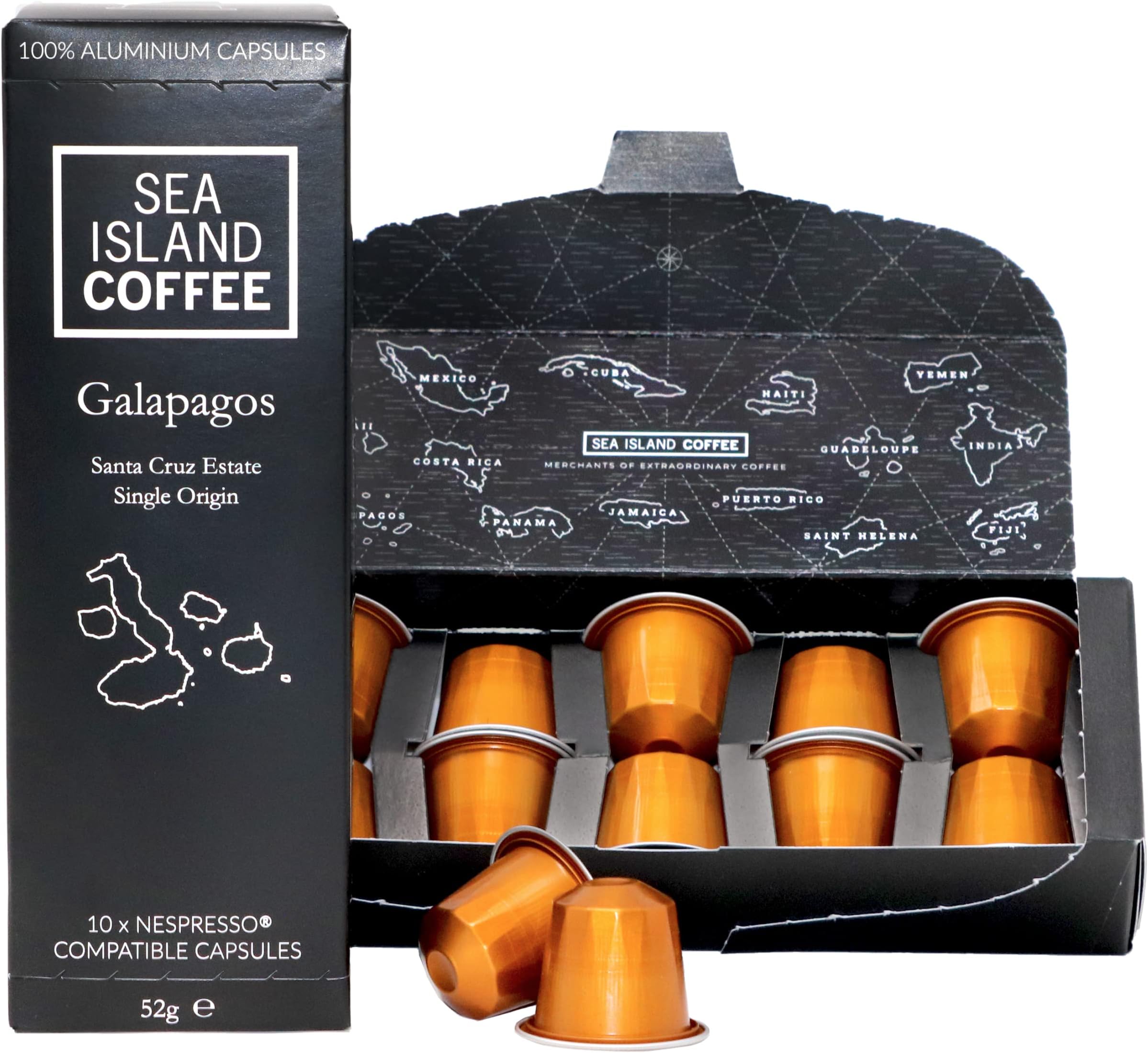 Galapagos, Santa Cruz Estate - Nespresso Compatible Capsules | Sea Island Coffee (10 Capsules)