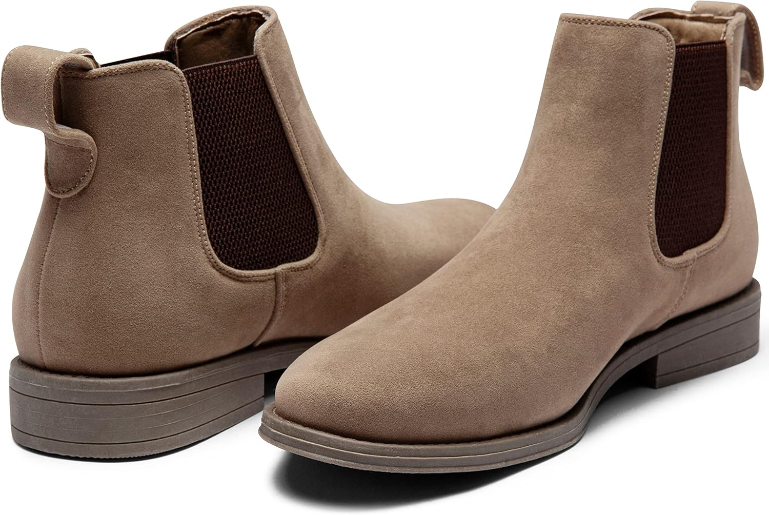 Jousen Men's Chelsea Boots Casual Suede Slip On Ankle Boots Dress Boots for Men - Image 8