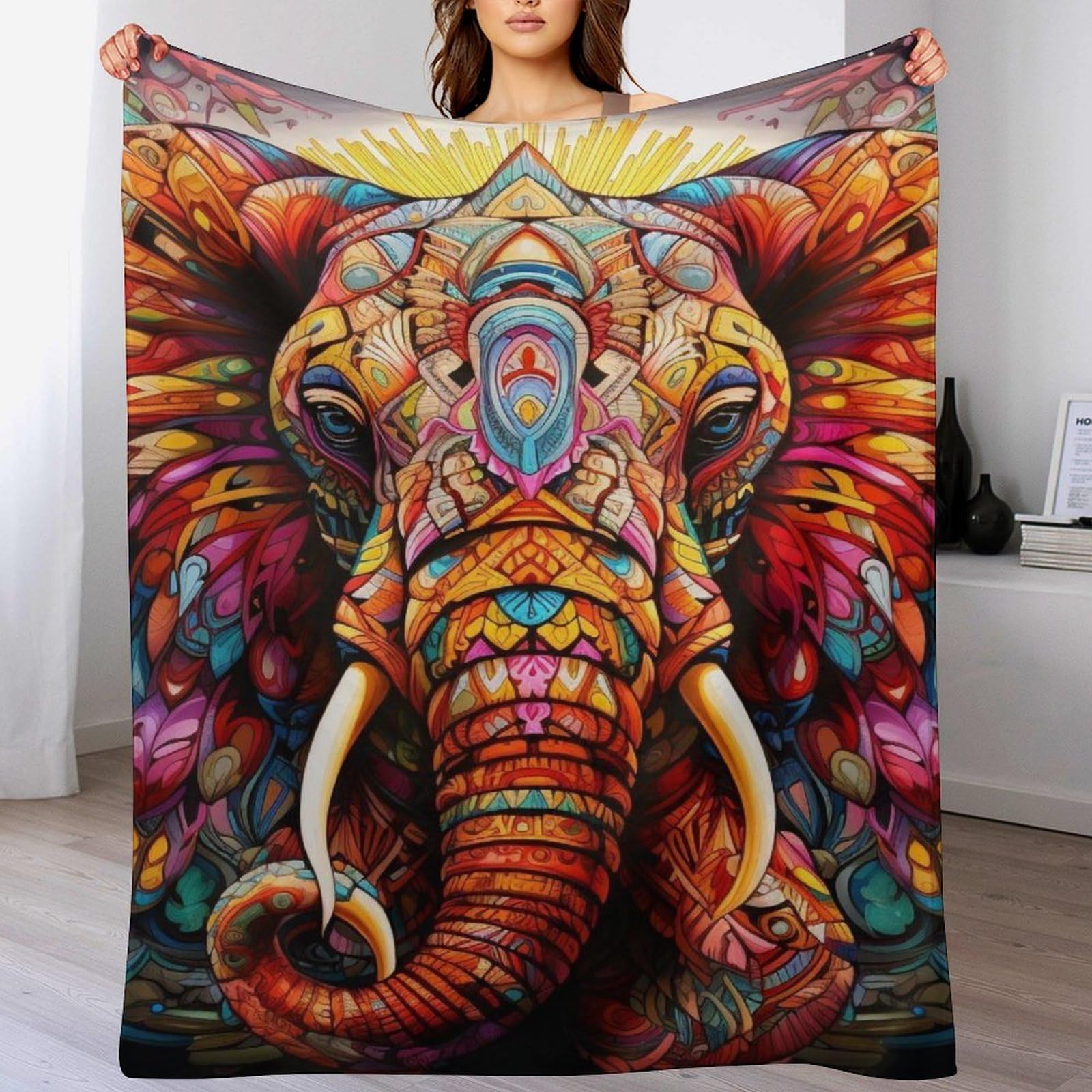 Couverture éléphant douce : le cadeau idéal pour lit et voyage