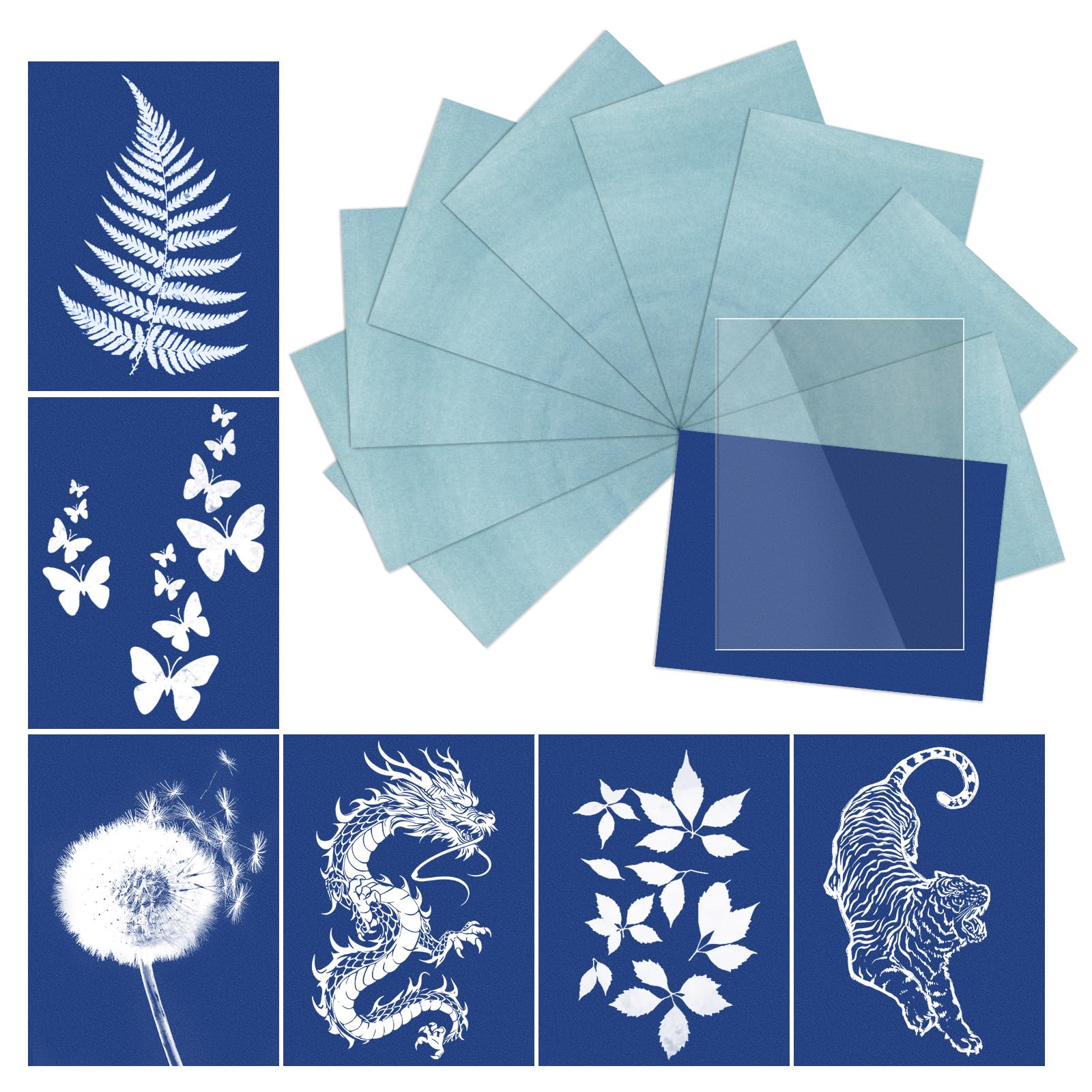 Photo 1 of GCTWFYK 10 Pcs A5 Cyanotype Paper Kit