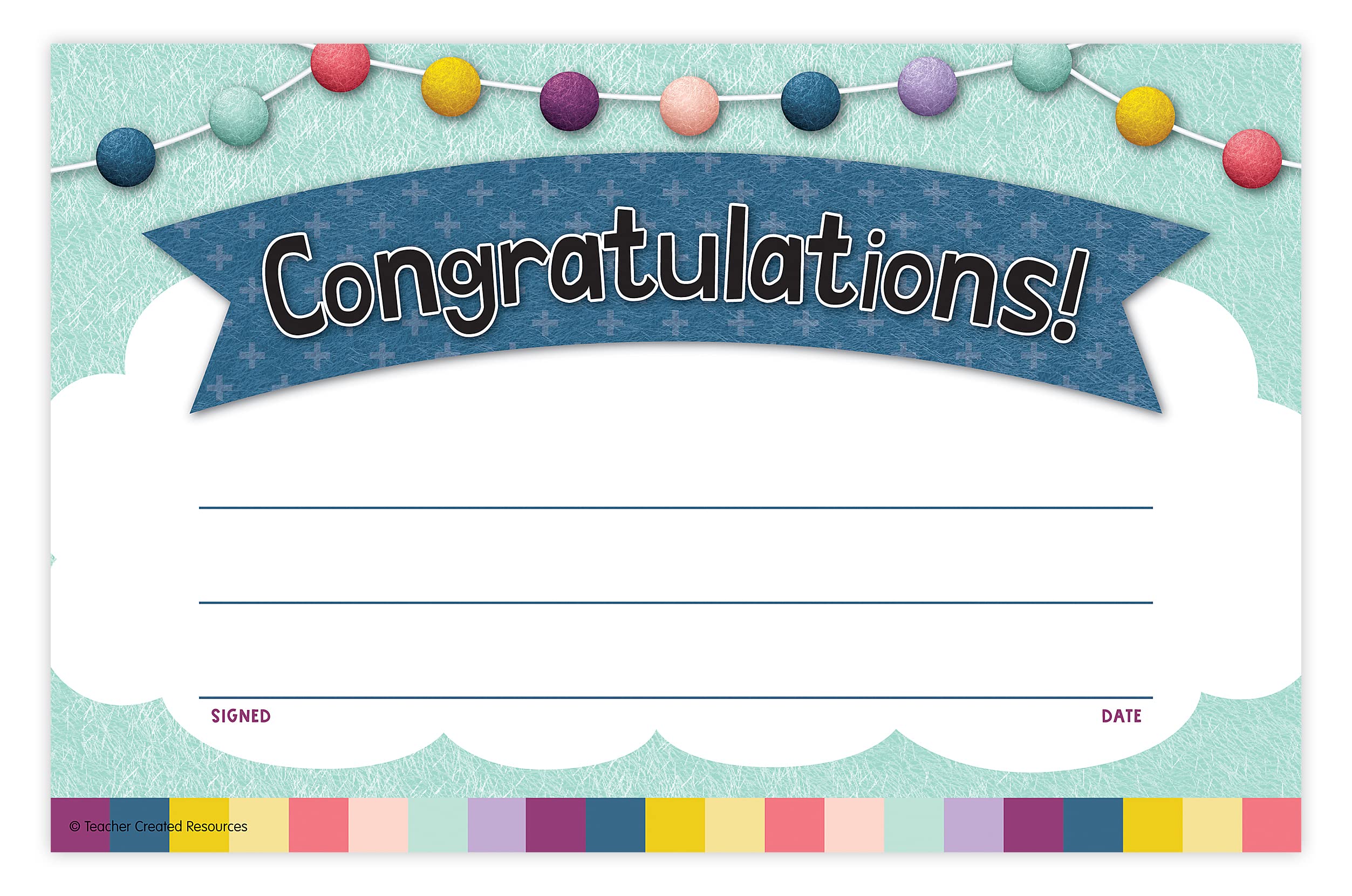 Teacher Created Resources Oh Happy Day Congratulations Awards (TCR9041)