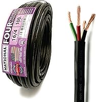 Vista 35 de Cable de alambre y cable nacional – Alambre de cobre premium de 12 AWG de 2 conductores, 50 pies, trenzado Fabricado en EE. UU., chaqueta flexible
