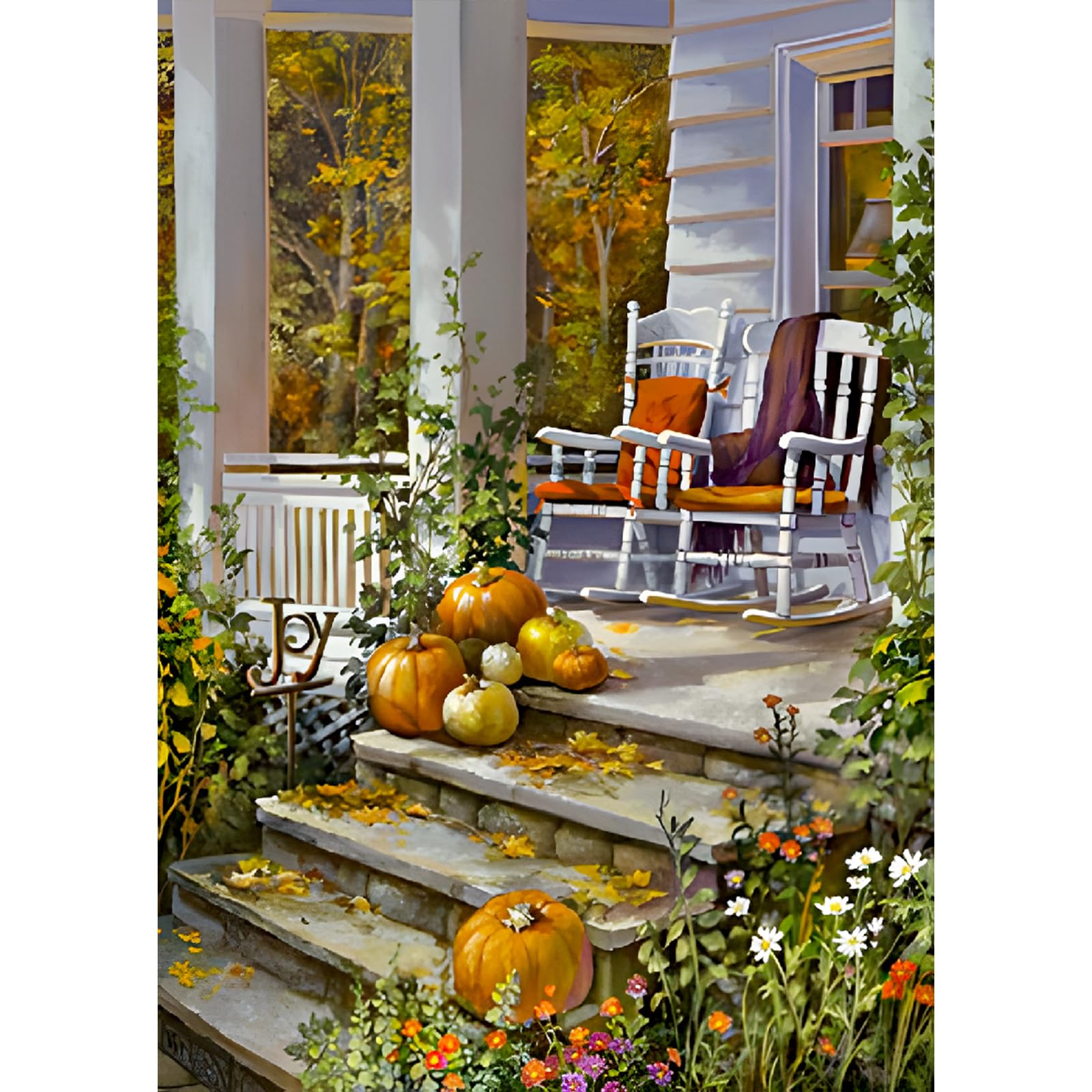 Kit De Peinture Diamant 5D Lion De Fleurs Colorées - DIY Broderie Animale - Strass Complet Image