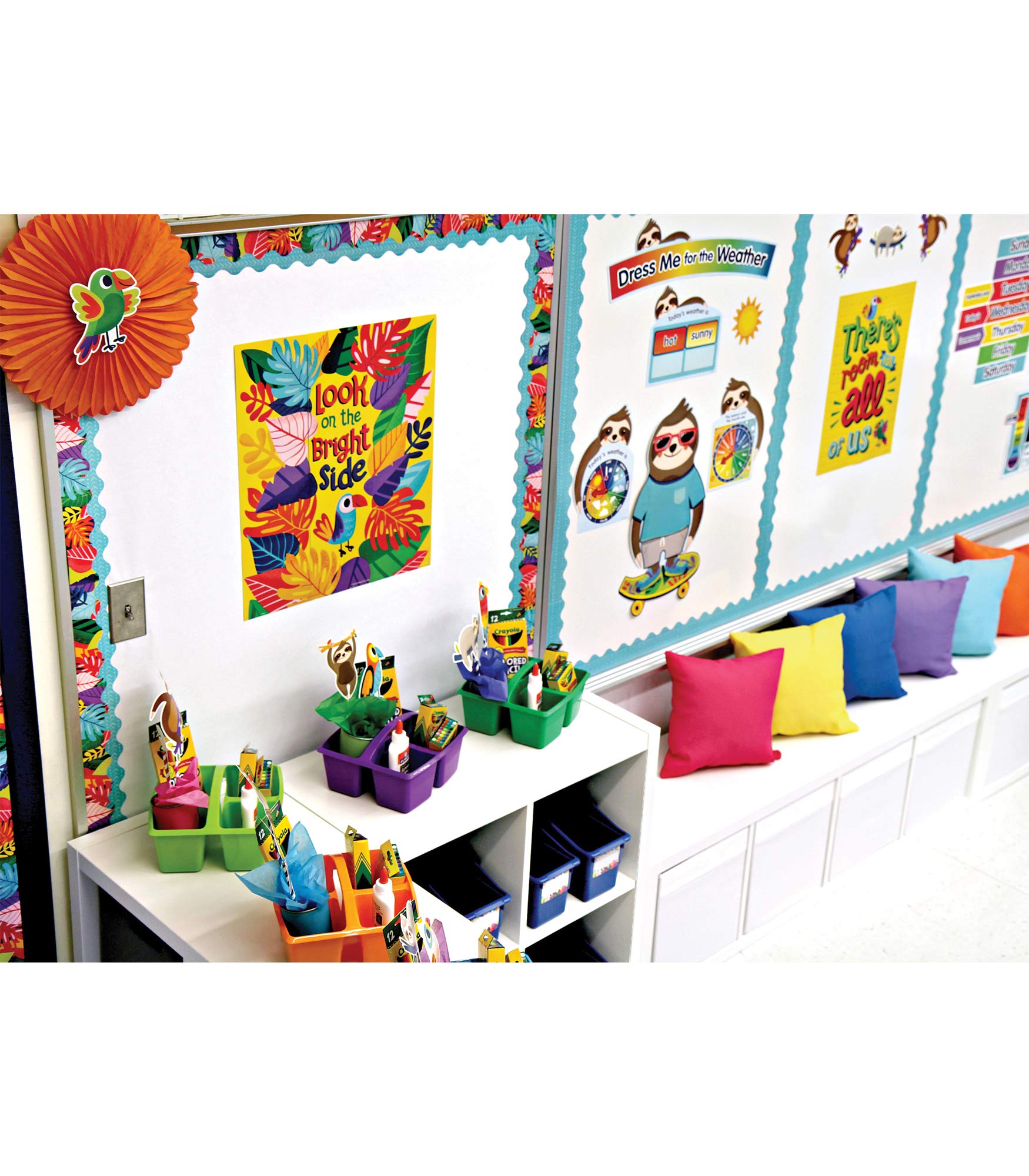 Carson Dellosa One World Sloth Weather Bulletin Board Set—Seasons and ...