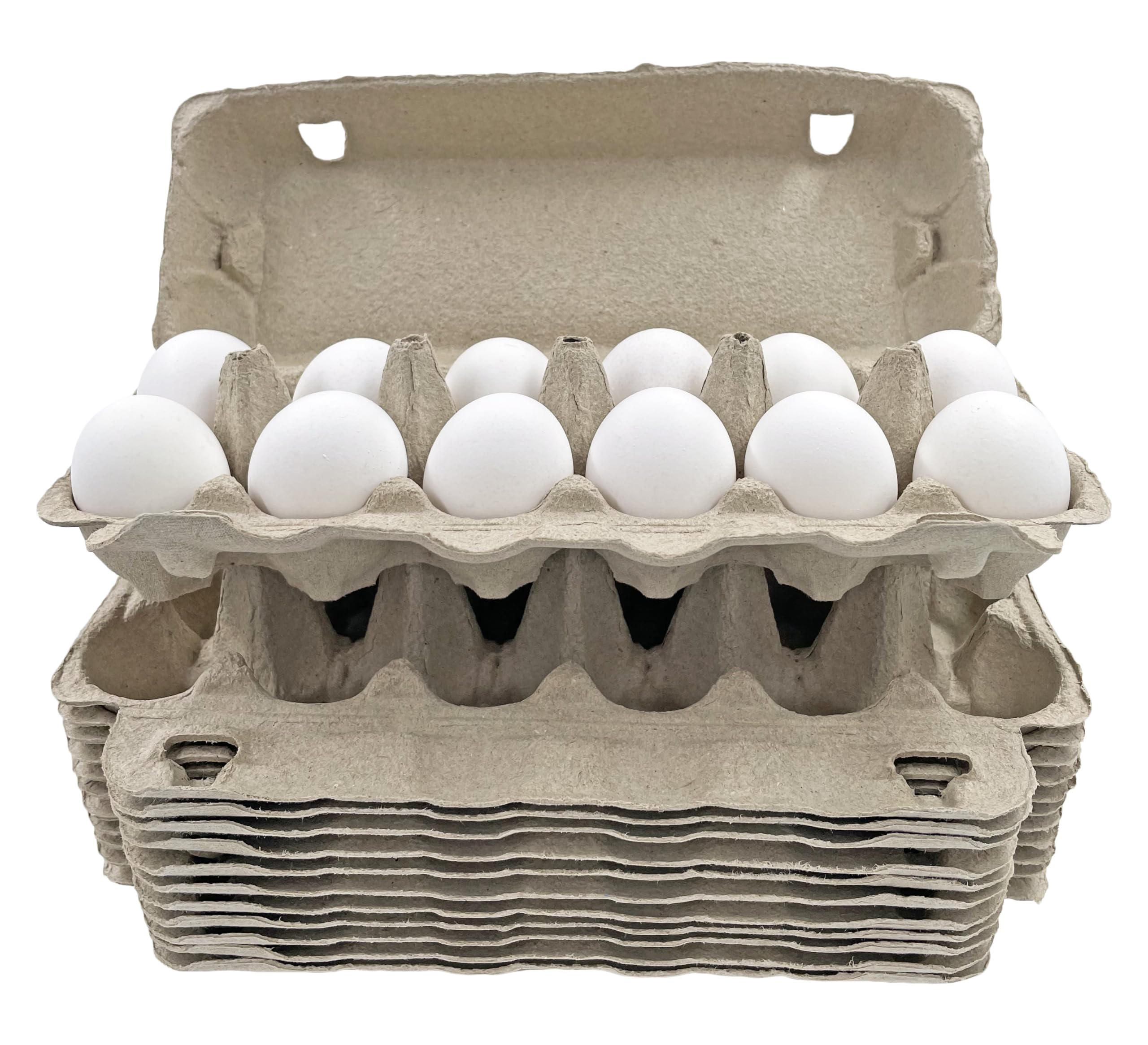 Egg Carton | Natural Pulp by Dasher's Spice & Beans | Holds One Dozen Eggs | Arts & Crafts Paint Holder | Pack of 12 - Image 5