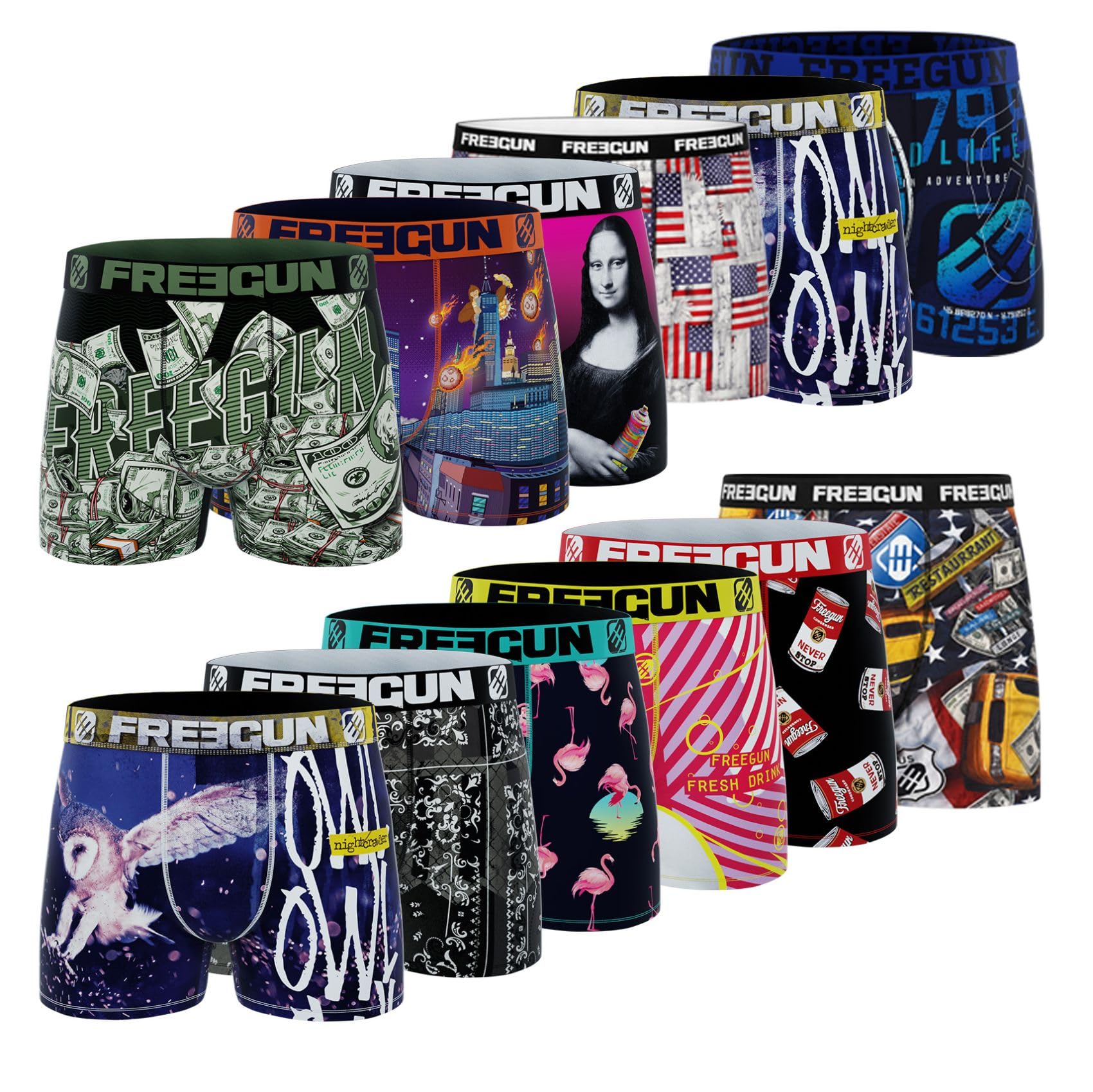 Pack Sorpresa Calzoncillos Hombre Boxer (Lote de 12), Modelo Seleccionado al Azar