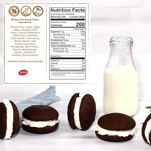 Miniatura 2 de Whoopie - Cestas de regalo para tartas | Caja de regalo de galletas gourmet | 9 pasteles Whoopi envueltos individualmente | Cestas de regalo de