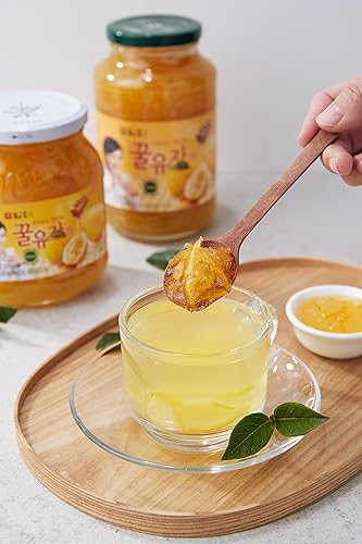 Vista 12 de Damtuh Honey Jeju Hallabong Tea 2.2lb (35.3 fl oz) – Conserva tradicional coreana de mermelada de mandarina, té dulce de frutas y miel