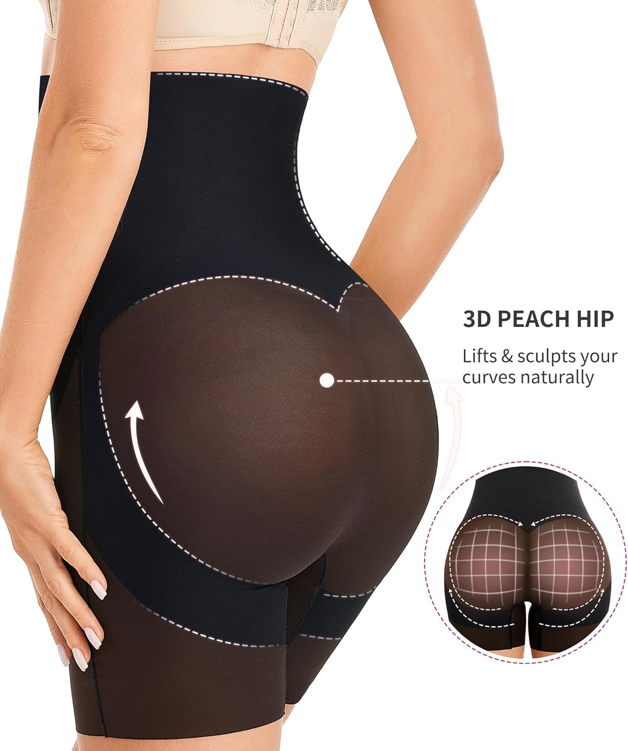 Gotoly Tummy Control Shapewear Shorts Body Shaper for Women High Waisted Butt Lifting Panties Thigh Slimming - Image 3