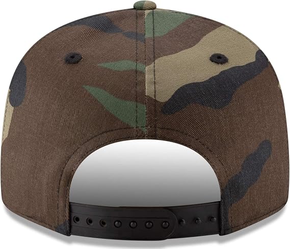 New Era Unisex-Adult MLB 9Fifty Camo Primary Logo Adjustable Snapback Hat Cap One Size Fits All - New York Yankees Camo Green