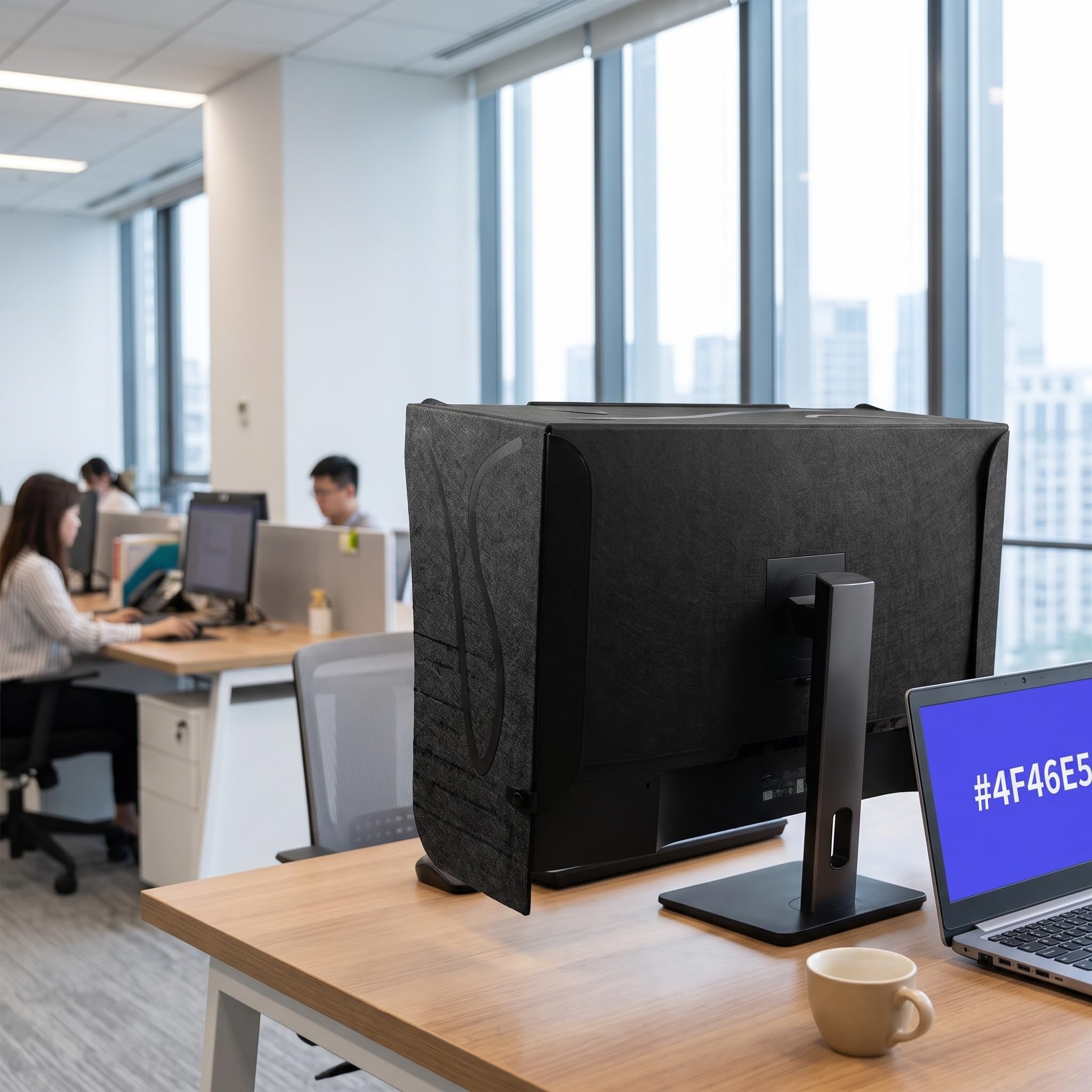 Parasol para Monitores De 29 A 34 Pulgadas: Parasol Portátil De Escritorio para Proteger La Privacidad Y Reducir El Deslumbramiento En La Oficina Y para Jugar.