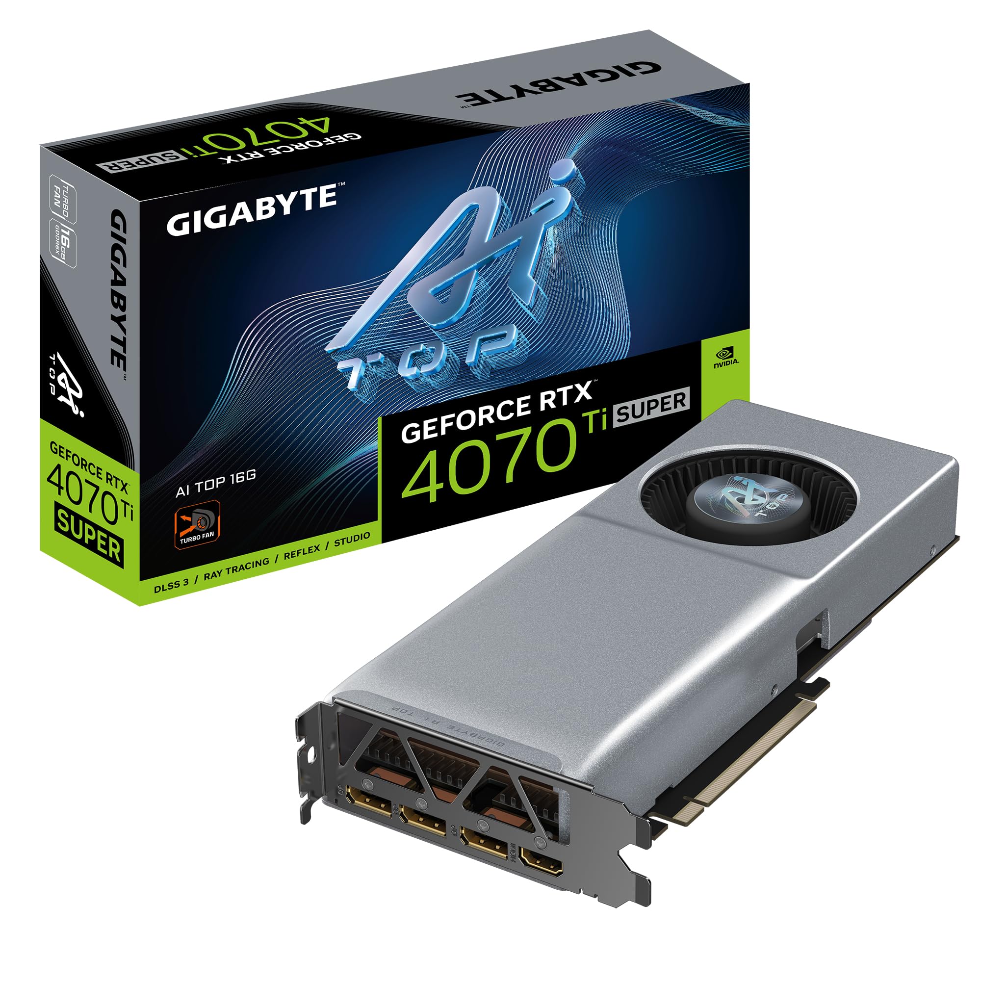 Gigabyte GeForce RTX 4070 Ti SUPER AI TOP 16G Graphics Card - 16GB
