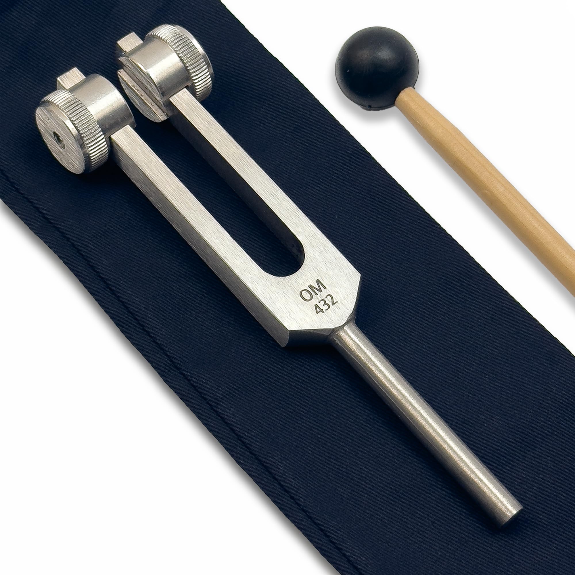 432 Hz gewichtete Stimmgabel - Musikalische Tonhöhe der Natur - Höhere Oktave mit kürzerer Resonanz aber erhöhter Stärke und Amplitude - Liebesfrequenz 432 Hz - Biofeld-Harmonisierung - Silber