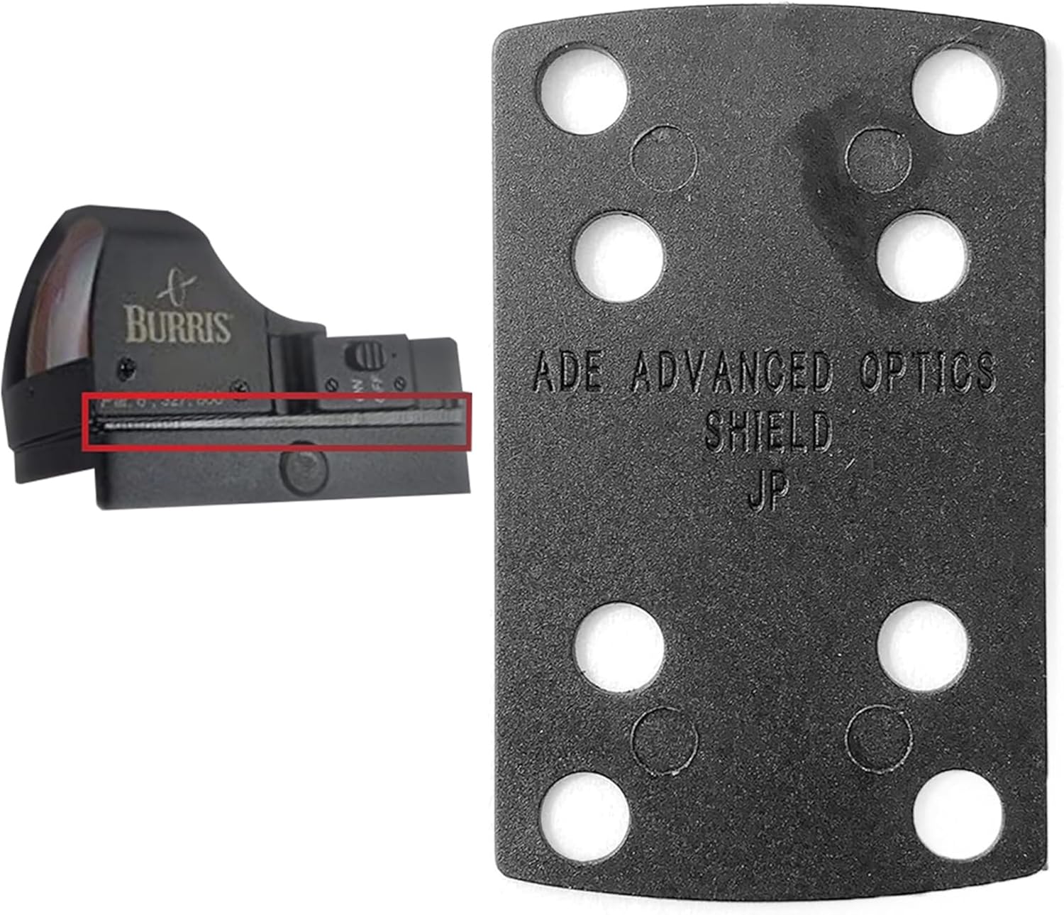 Ade Advanced Optics Red Dot Riser Shim – Delrin Elevation Mount for Holosun 407K/507K, Shield RMS/RMSc/RMSw/SMS, ADE RD3-018 Spike Reflex Sight – Tactical Sight Adapter – Precision Shim