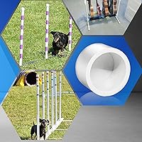 Vista 9 de Tapón de PVC blanco de 1-1/2 pulgadas para extremo de tubería, 10 piezas de conector de adaptador de rosca de PVC para tubería, conector de tapón