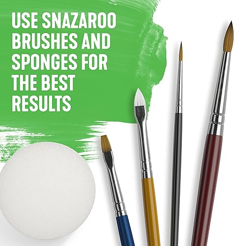 Miniatura 5 de Snazaroo Brocha profesional para pintura facial, multiusos, multicolor