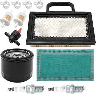 KL0035 air filter oil filter set for LA120 LA130 LA135 LA140 LA145 LA150 X130R X140 X155R X165 D130 D140 L111 L118 L120 Lawn Mover Tractor Snow Blower with AM116304 Fuel Filter AM125424 Oil Filter