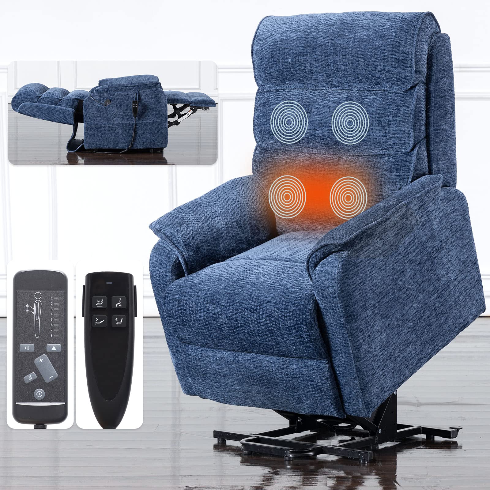 Buy Irene House 9188 Dual OKIN Motor Lay Flat Recliner Lift Chair