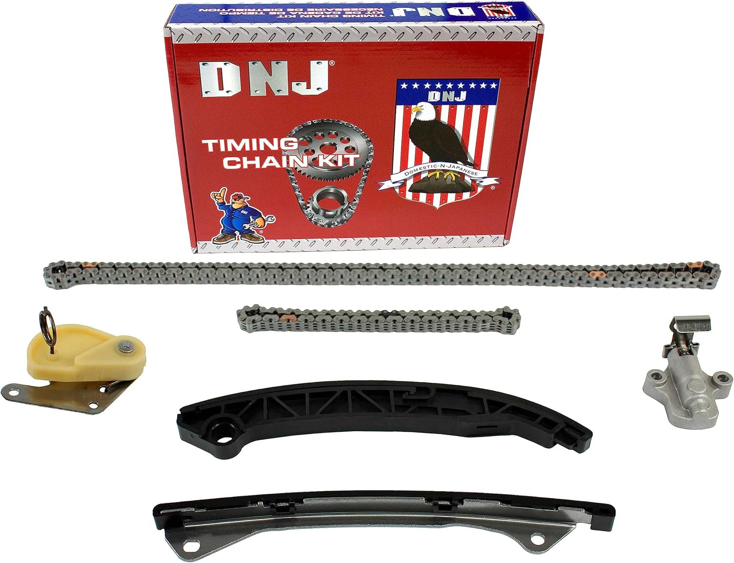 DNJ TK678A Timing Chain Kit for 2013-2014 Nissan Juke 1.6L L4 16V DOHC 1618cc