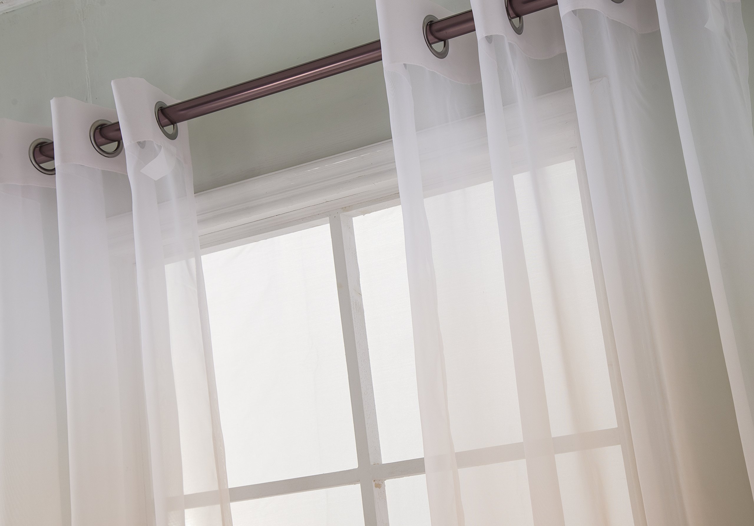 Tende Trasparenti G2000 Effetto Sfumato Ombré – 2 Pannelli 132x213 Cm – Filtro Luce Per Soggiorno E Camera Da Letto – Blu Navy/Bianco