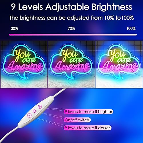 Miniatura 51 de Letrero de neón Sunset Seabird para decoración de pared, letrero de onda de neón con luz LED, letreros LED para pared de dormitorio, letreros de