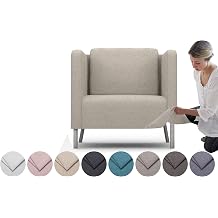 comfortly Cover for Ekero Armchair, Replacement Slipcover, Heavy Duty 2 pcs Cover, Pets and Stain Proof Durable Nano-Tech Fabric, Easy to Clean & Replace Cashmere Blends - Beige