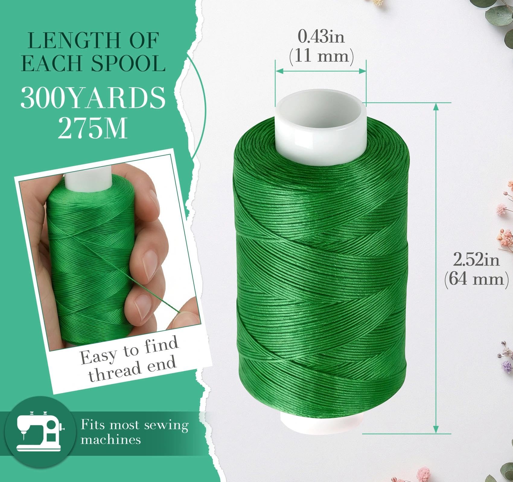 26 Color Sewing Thread Kit - 7800yds -3