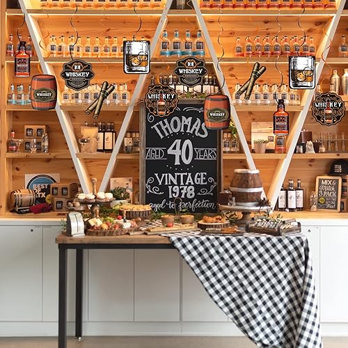 Miniatura 2 de Decoraciones de cumpleaños para adultos de edad a la perfección suministros de fiesta espirales colgantes de techo para decoraciones de cumpleaños