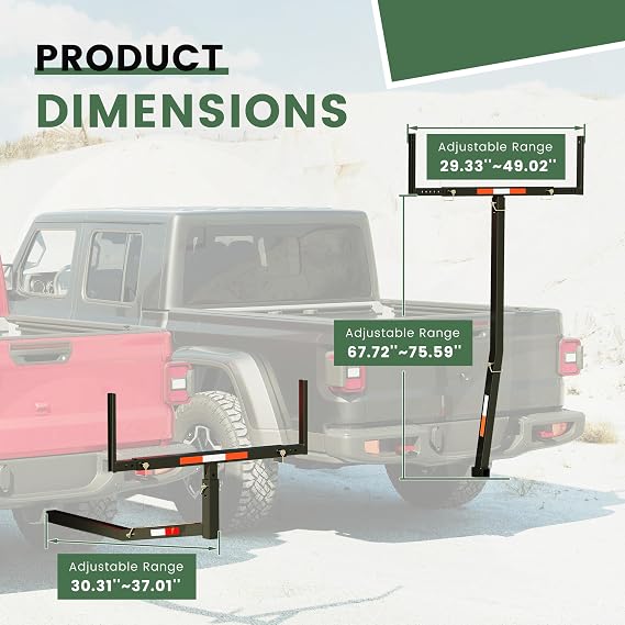 ECOTRIC 750 LBS Truck Bed Extender Hitch