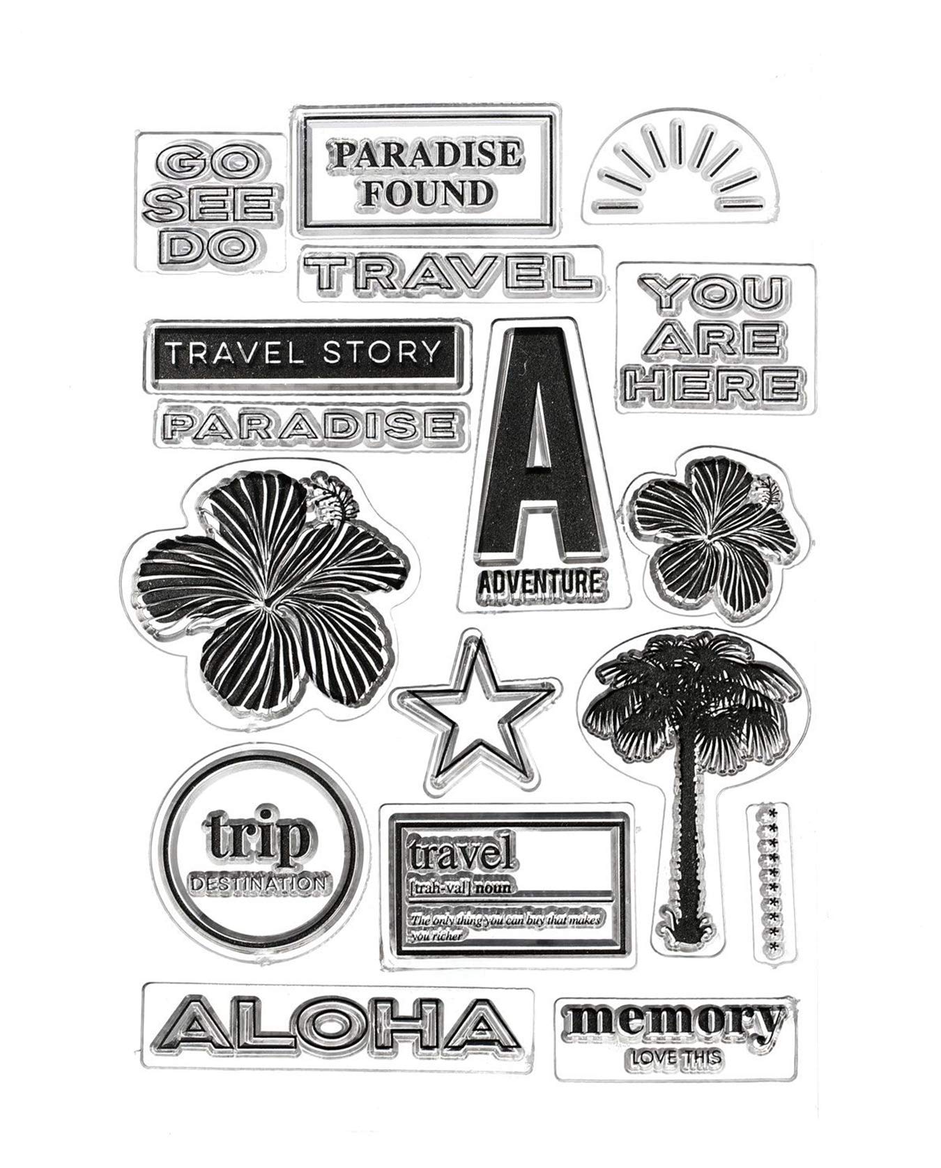 Teresa Collins Clear Stamp Set