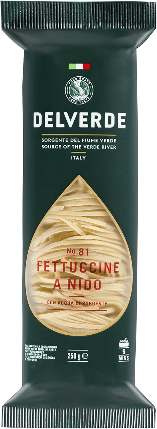 Delverde Fettuccine Nest Long Pasta, 250 g (Pack of 12) Amazon.co.uk