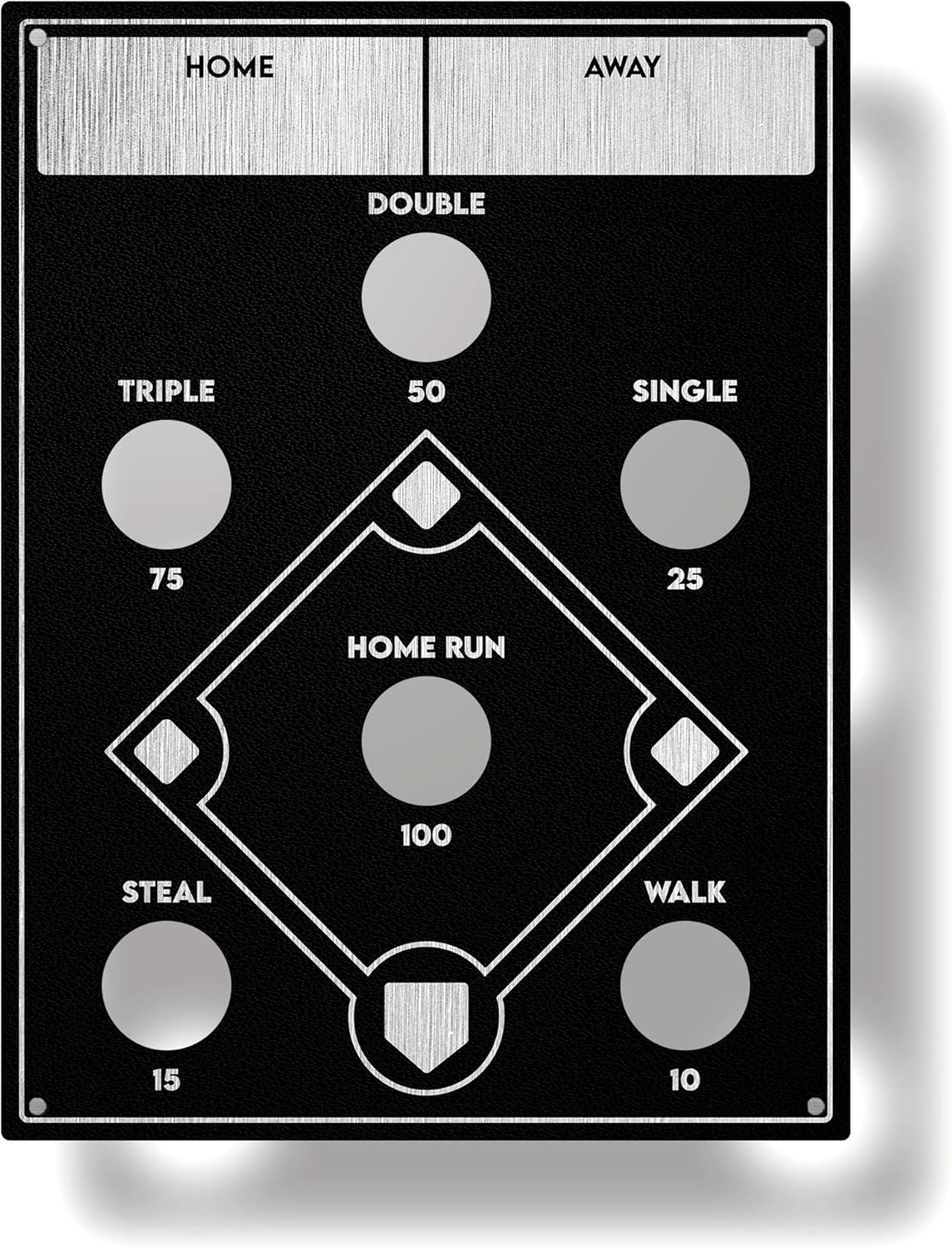 Baseball Beanbag Toss Game Wall Mounted Indoor Baseball Game for Game Room Decor or Bedroom Kid-Friendly Cornhole Game 31.5 Inches x 23.5 Inches, Perfect Size for Any Space