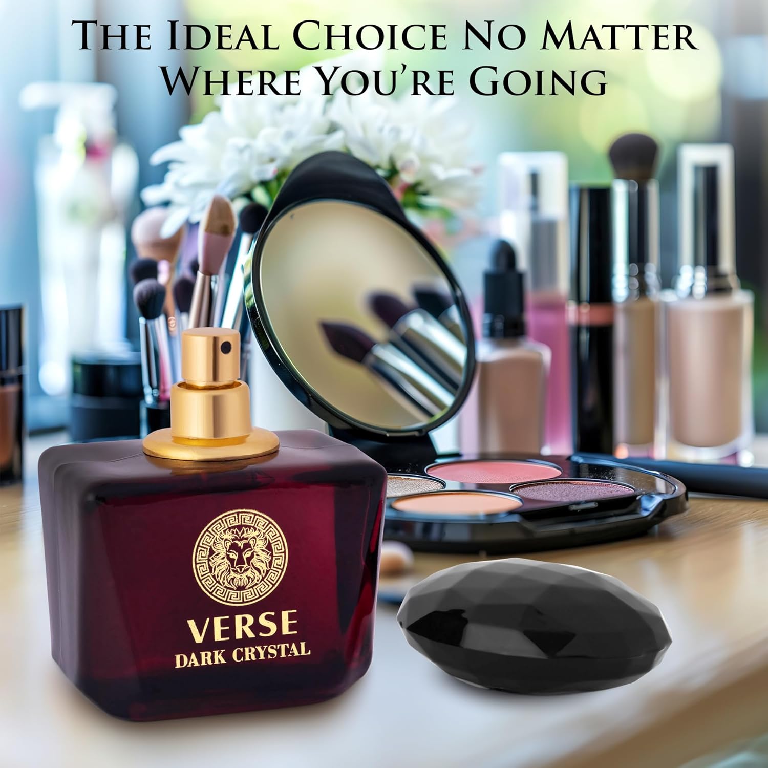 Verse Dark Crystal for Women 3.4fl Oz - Top Notes of Spicy Ginger & Cardamom with Pepper - Floral Tones of Orange Blossom & Creamy Coconut - Oriental Aroma with Warm & Musk - Elegant 100ml Bottle - Image 8