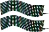 2Pack WS2812B RGB LED Digital Flexible Individually Addressable Panel Light 8X32 256Pixels LED Module Matrix Screen DC5V Controllers Image Video Text Display