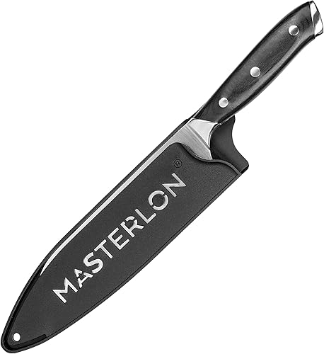 Miniatura 2 de Triple Rivet Collection Hoja de acero inoxidable, cuchillo Santoku de 7 pulgadas, negro