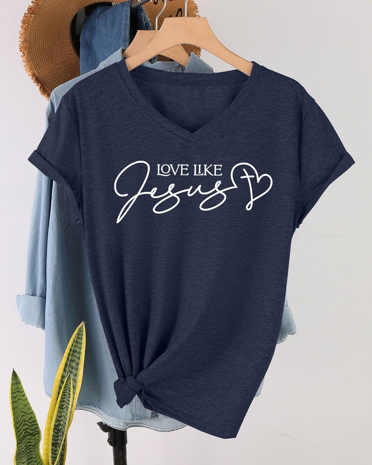 Dear Person Behind Me Shirt Christian Shirts for Women Faith Mental Health Graphic Tees Jesus Inspirational Shirts - Image 2