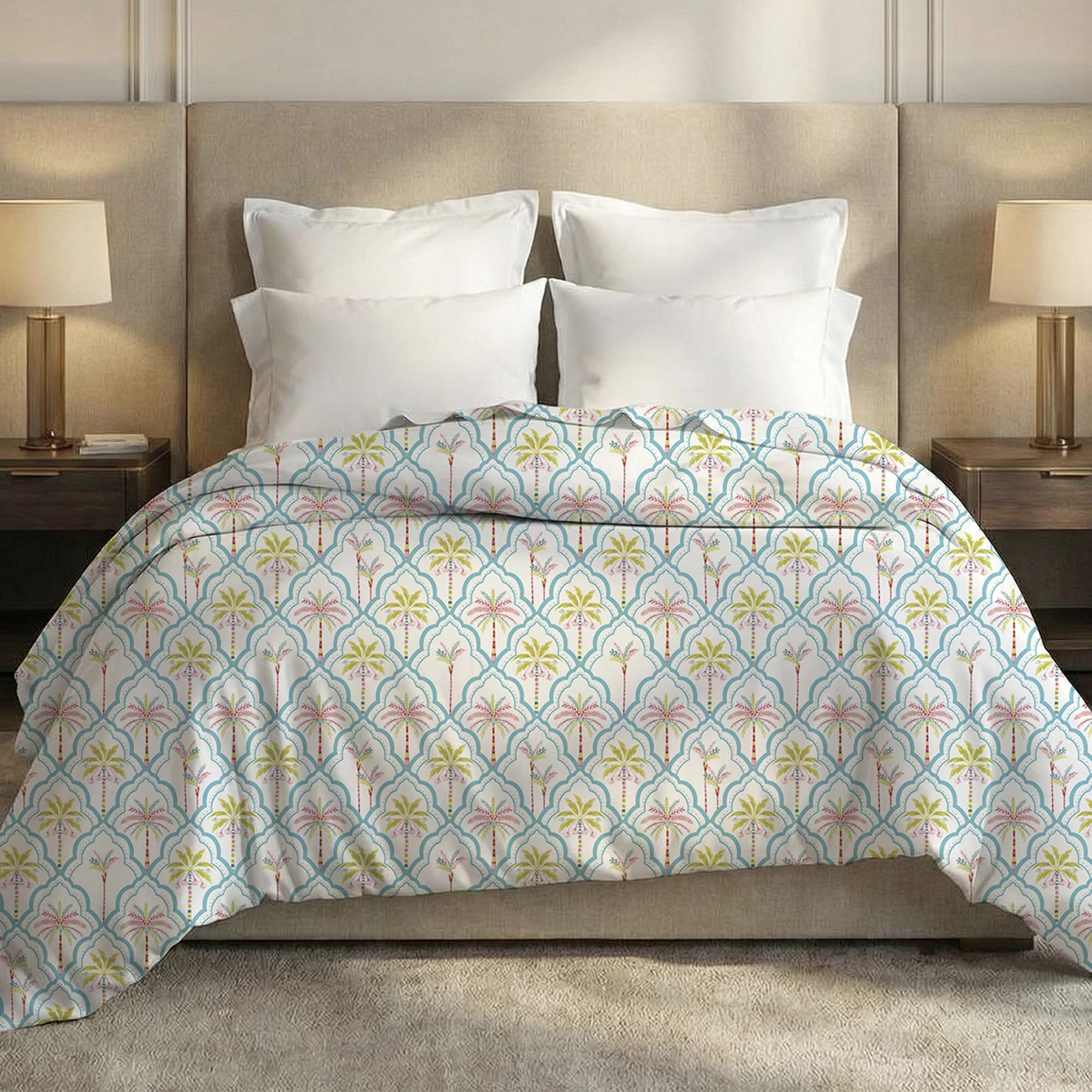 MYTRIDENT Soft Comfort Comforter, 210 TC 100% Cotton 200 GSM Comforter, King Size Comforter - Fiona-image-7