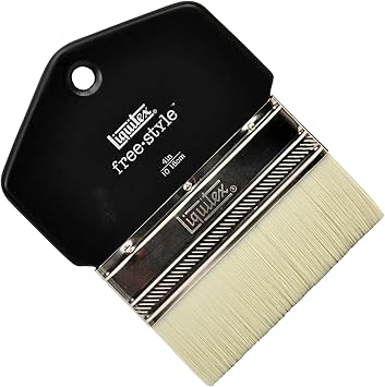 Liquitex - 1301004 Professional Freestyle Large Scale Brush, Paddle 4-inch, White