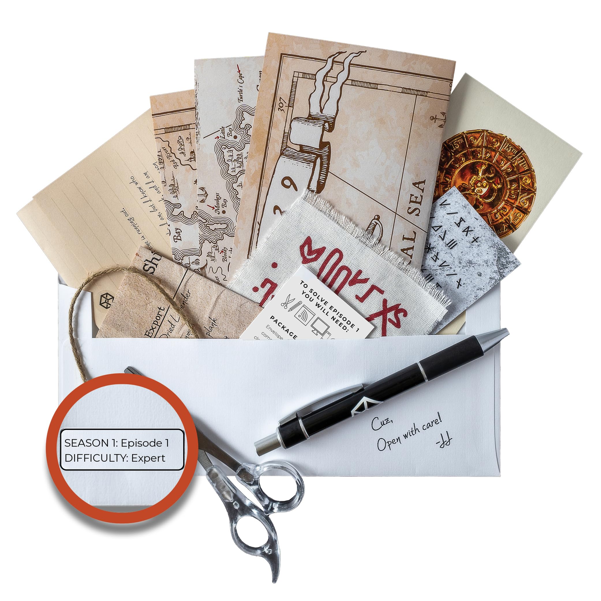 Escape Mail - Escape Room Game Kit for Family | Ages 15+, 1-4 Players | Mail Game | DIY Escape Room | Fun Adults & Teens Mystery - Expert - Episode 1