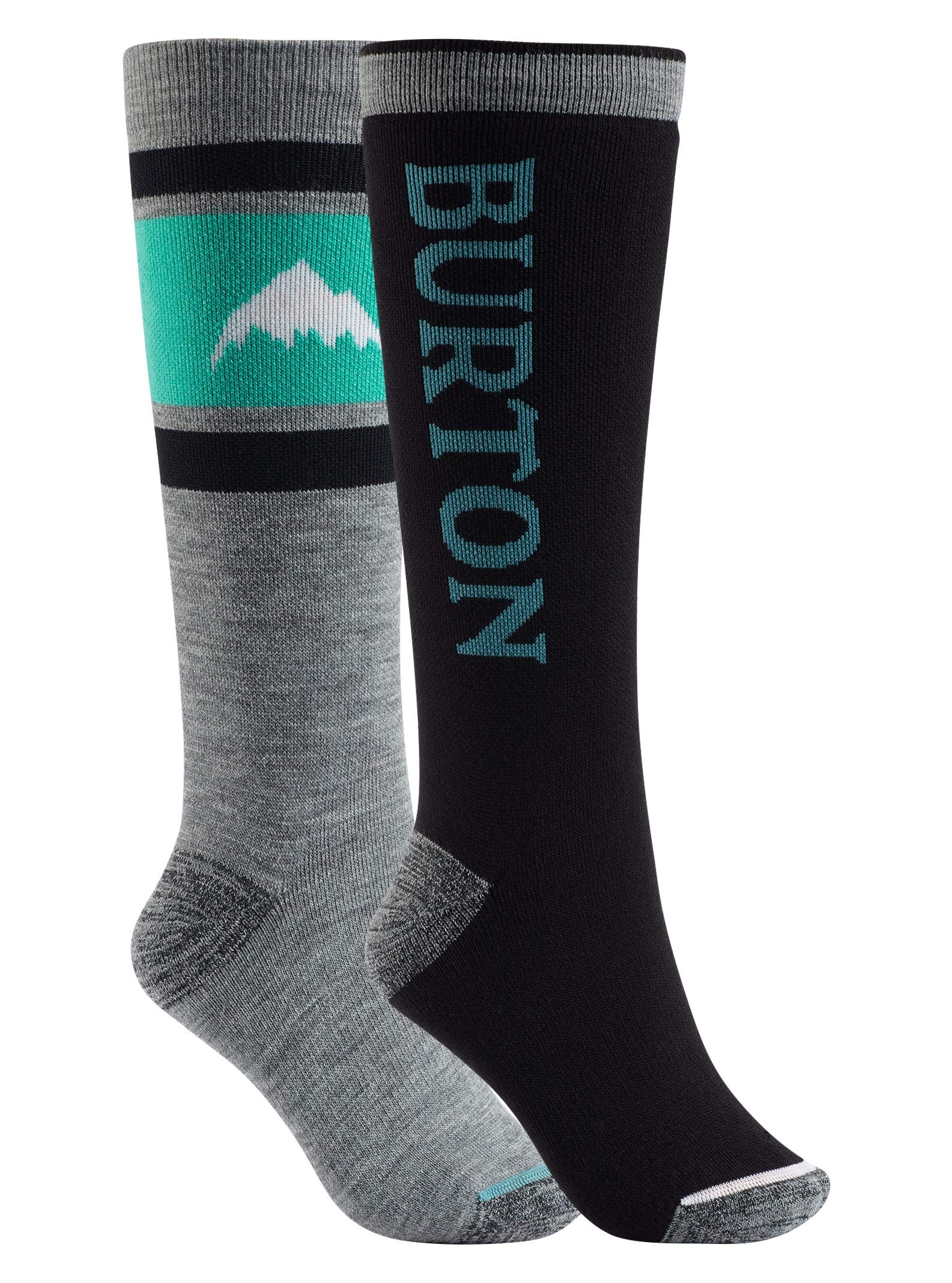Burton Women's Weekend Midweight Ski/Snowboard Sock 2-Pack