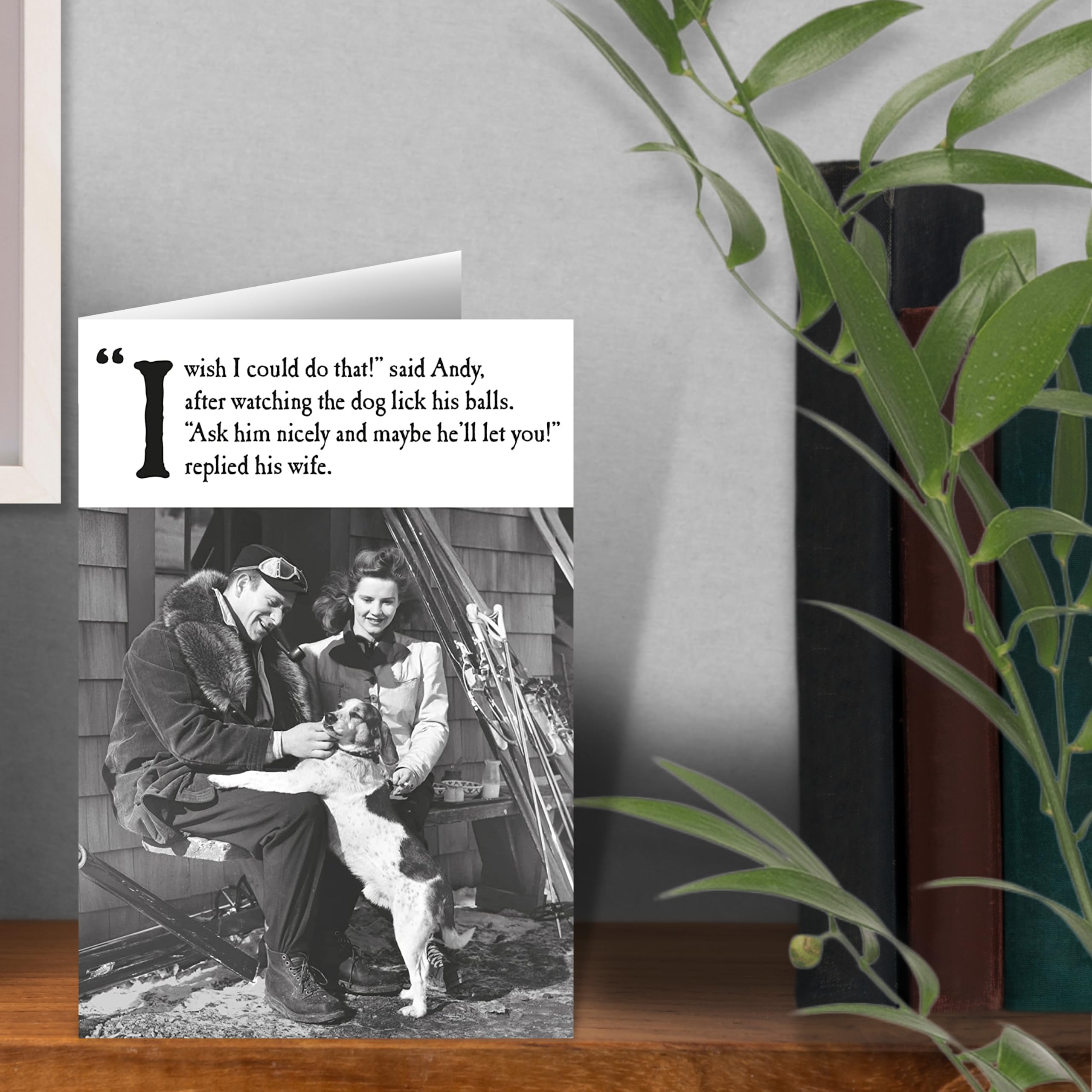 Between The Covers Carte De Vœux Humoristique, Sauvetage émotionnel