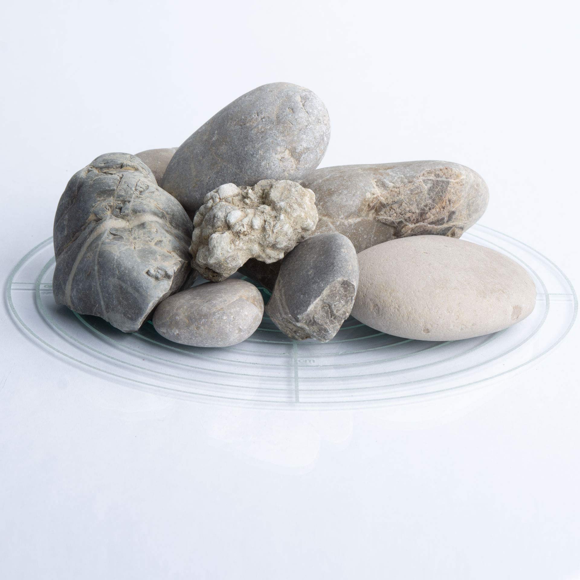 Schicker Mineral Isarkies Zierkies bunt 32-60 mm 25 kg, natürlich gerundeter Flusskies, witterungsbeständig, Gartengestaltung