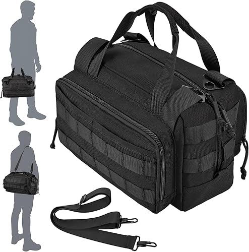 MOZETO Bolsa de herramientas de 12 pulgadas, resistente al agua, pequeña bolsa de herramientas táctica, bolsas de herramientas con asa duradera para