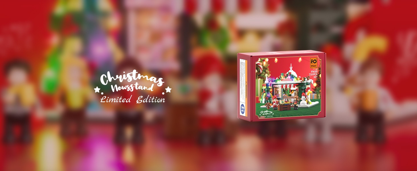 Amazon.com: FUNWHOLE Christmas-Newsstand Lighting Building-Bricks