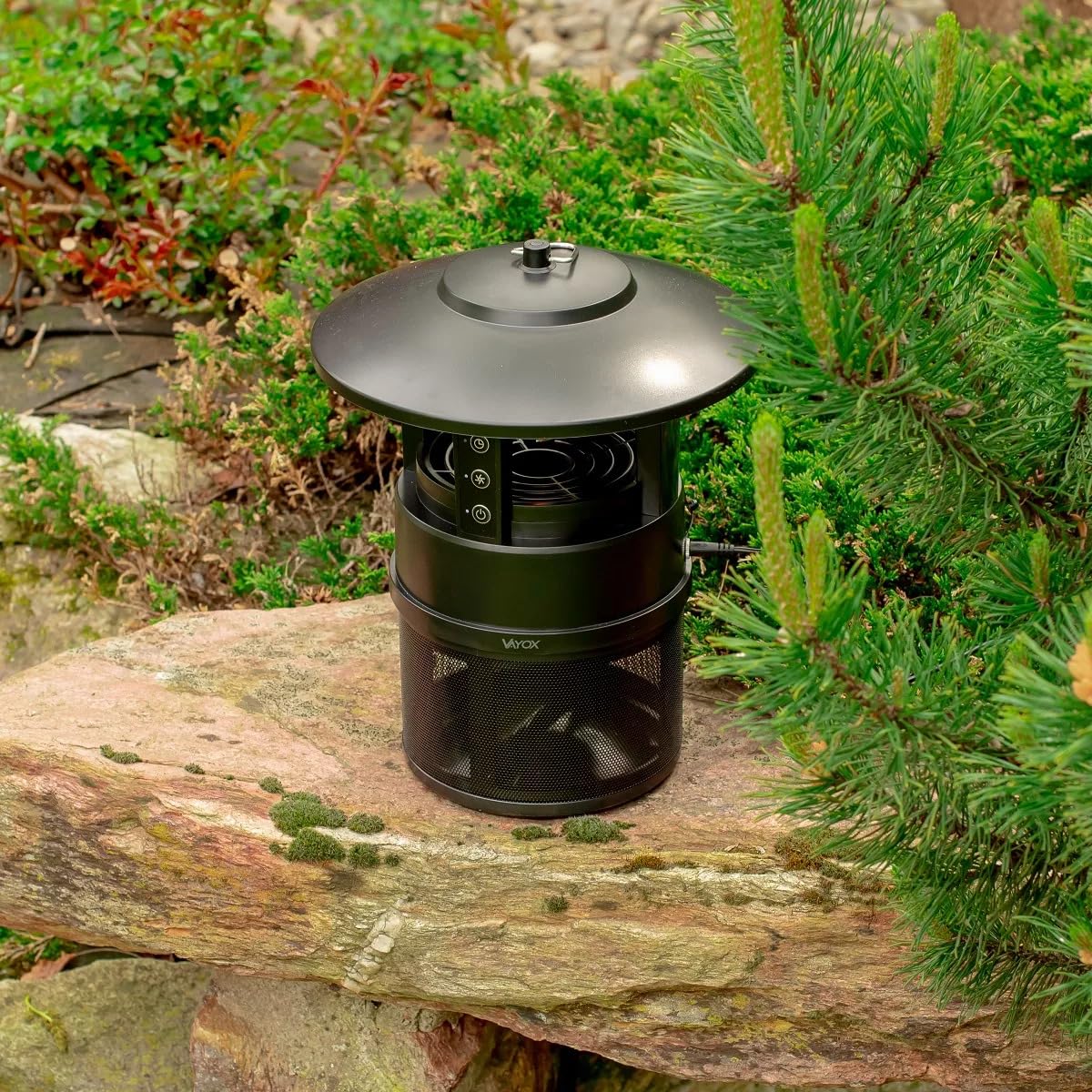Vayox insektenvernichter elektrisch mit Saugventilator Insektenlampe UV | Gegen Mücken, Fliegen, Gnitzen. elektrische fliegenfalle & insektenschutz. IPX4, Touch-Panel, Timer, ohne Chemie